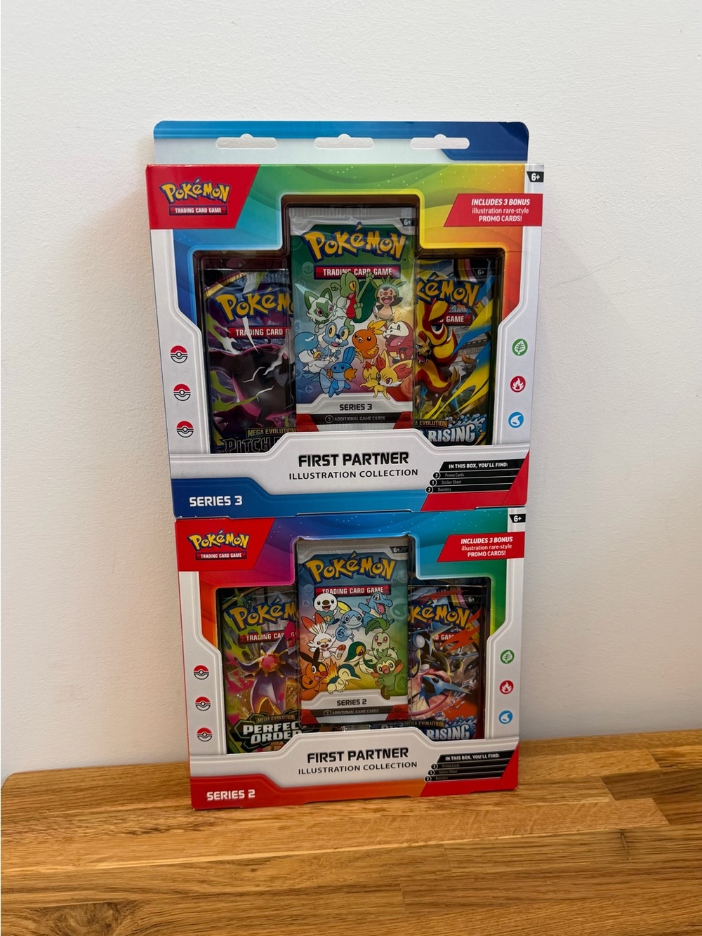 Pokemon TCG First Partner Series 2 & Series 3 Illustration Collection - Both